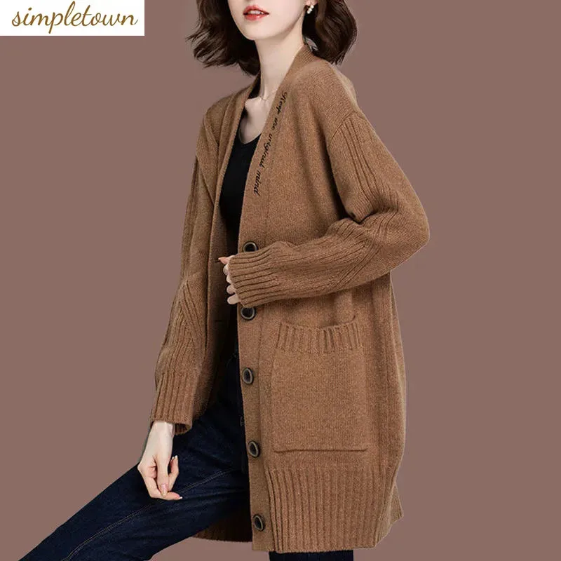 2023 Spring and Autumn Korean Edition New Mid Length Coat Women's Sweater Shawl Fashion Knitted Cardigan
2023 Spring and Autumn Korean Edition New Mid Length Coat Women's Sweater Shawl Fashion Knitted Cardigan