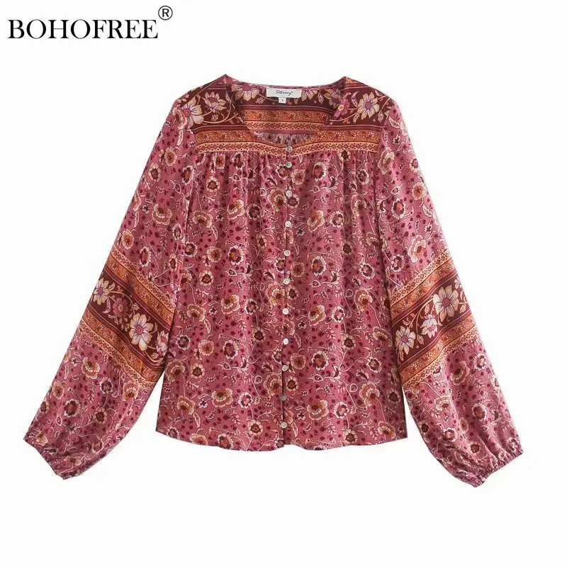 Vintage Chic Indie Folk Blouses Button Down Long Sleeve Floral Print Bohemian Women Shirts Ethnic Style Mujer Blusas Boho Tops
Vintage Chic Indie Folk Blouses Button Down Long Sleeve Floral Print Bohemian Women Shirts Ethnic Style Mujer Blusas Boho Tops