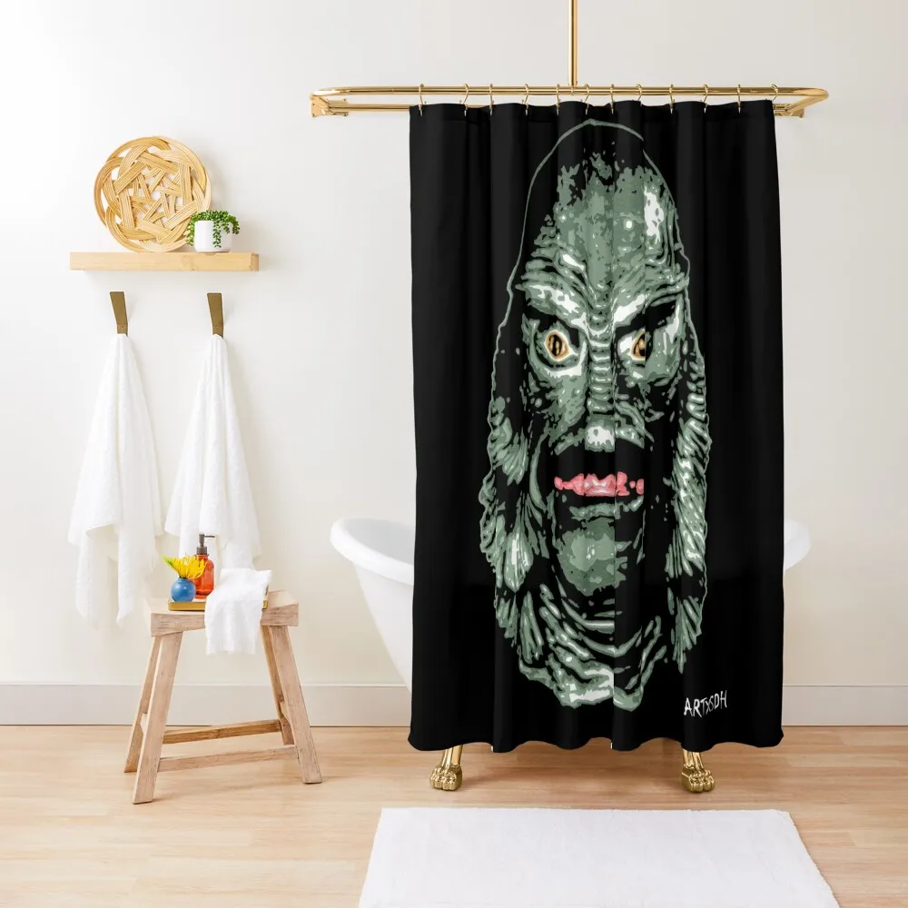 

The Creature from the Black Lagoon (Color) Shower Curtain Bathtub Shower Sets For Bathroom Curtain