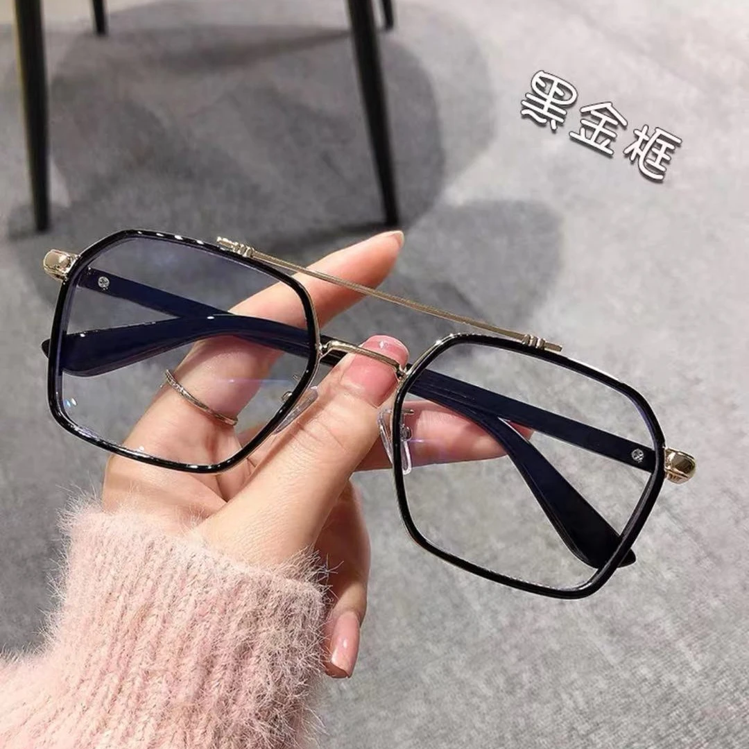 Retro Double Beam Square Myopia Glasses Luxury Men Women Anti Blue Light Transparent Prescription Eyewear Big Frame Wholesale
Retro Double Beam Square Myopia Glasses Luxury Men Women Anti Blue Light Transparent Prescription Eyewear Big Frame Wholesale