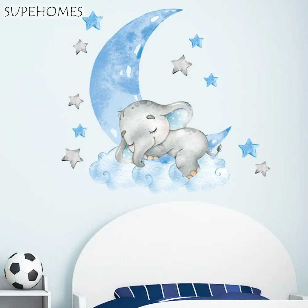 Self-Adhesive Waterproof Diy Animal Elephant Sleeping Moon Sofa Background Wall Stickers Wall Decals Moon Stickers Home Decor
Self-Adhesive Waterproof Diy Animal Elephant Sleeping Moon Sofa Background Wall Stickers Wall Decals Moon Stickers Home Decor