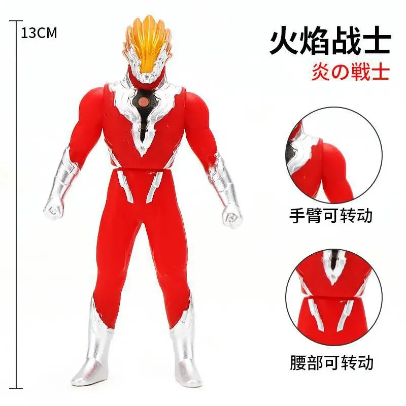 13cm Small Soft Rubber Ultra Warrior Glen Fire Action Figures Model Doll Furnishing Articles Children's Assembly Puppets Toys
13cm Small Soft Rubber Ultra Warrior Glen Fire Action Figures Model Doll Furnishing Articles Children's Assembly Puppets Toys