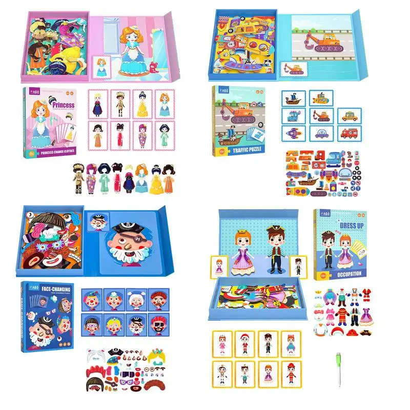 Kids Magnetic Puzzles Boy Jigsaw Board Game Toy Funny And Creative Jigsaw Puzzle Toy For Home School Traveling
Kids Magnetic Puzzles Boy Jigsaw Board Game Toy Funny And Creative Jigsaw Puzzle Toy For Home School Traveling