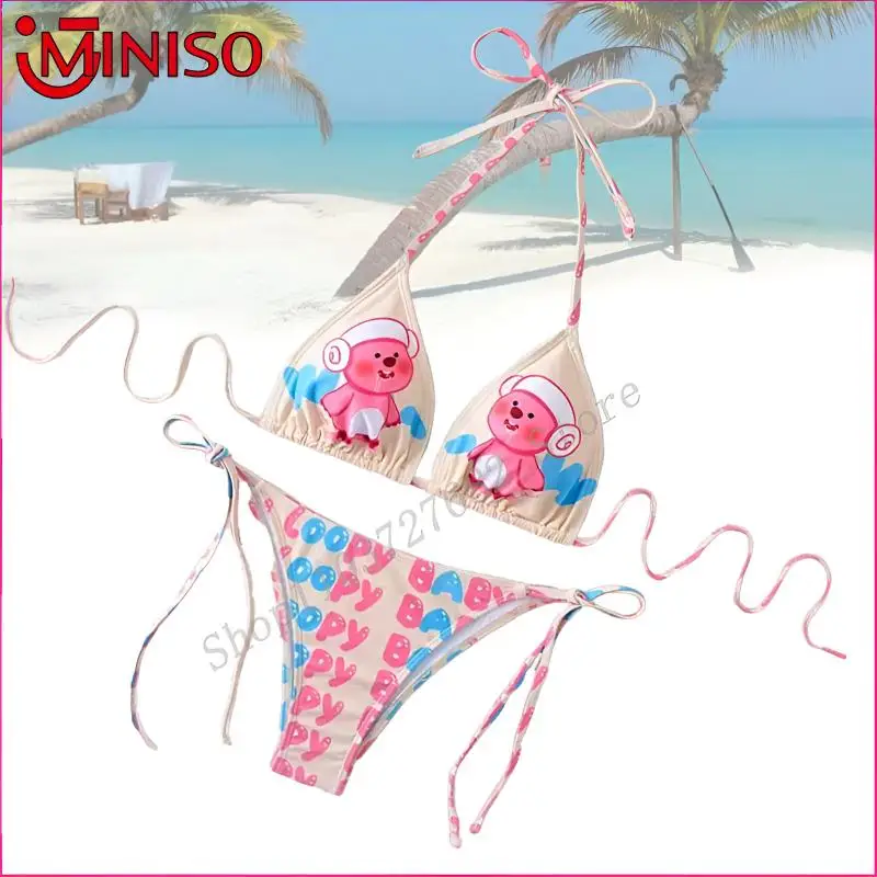 Miniso Loopy Women Sexy Bikini Cartoon Female Swimsuits 2Pcs Split Strap Adjustable Girl Swimwear Y2K 2024 Summer Swimsuit Set
Miniso Loopy Women Sexy Bikini Cartoon Female Swimsuits 2Pcs Split Strap Adjustable Girl Swimwear Y2K 2024 Summer Swimsuit Set
