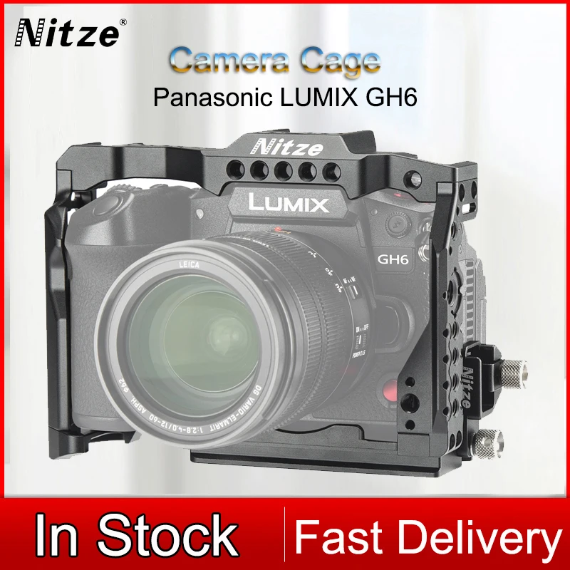 

Клетка Nitze T-P02A для камеры Panasonic Lumix GH6 с кабельным зажимом, совместимым с HDMI