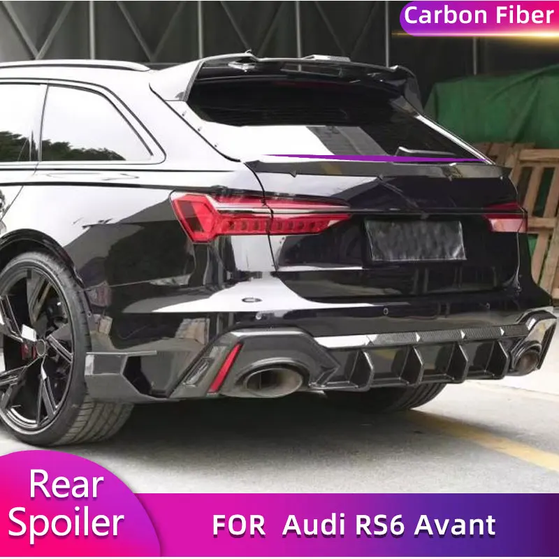 Dry Carbon Fiber Car Rear Trunk Spoiler Wings Boot Lid Wing Lip For Audi RS6 Avant Base Wagon 4-Door 2019-2021
Dry Carbon Fiber Car Rear Trunk Spoiler Wings Boot Lid Wing Lip For Audi RS6 Avant Base Wagon 4-Door 2019-2021
