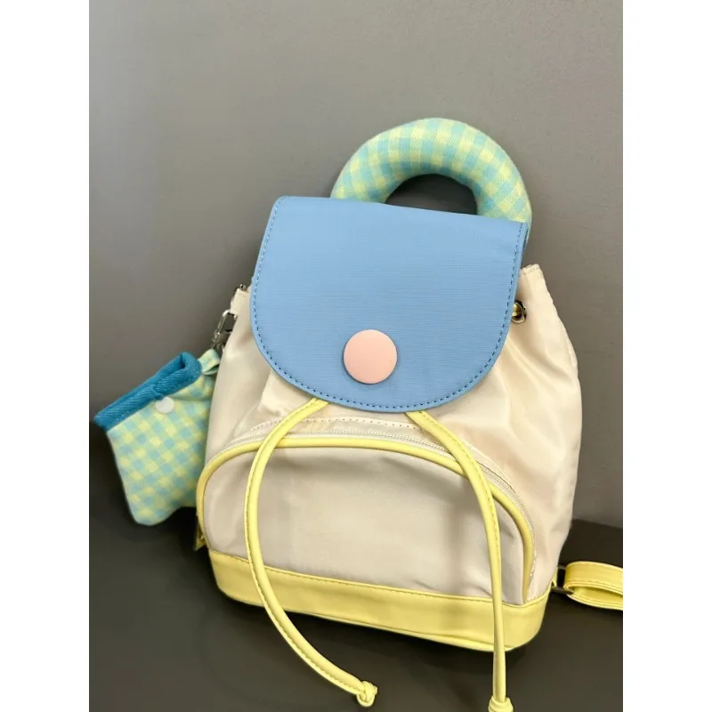 Backpack 2023 New Spring and Summer Fashionable Cute Small Schoolbag Fresh Patchwork Girls Casual Sweet Cute Mini Backpack
Backpack 2023 New Spring and Summer Fashionable Cute Small Schoolbag Fresh Patchwork Girls Casual Sweet Cute Mini Backpack