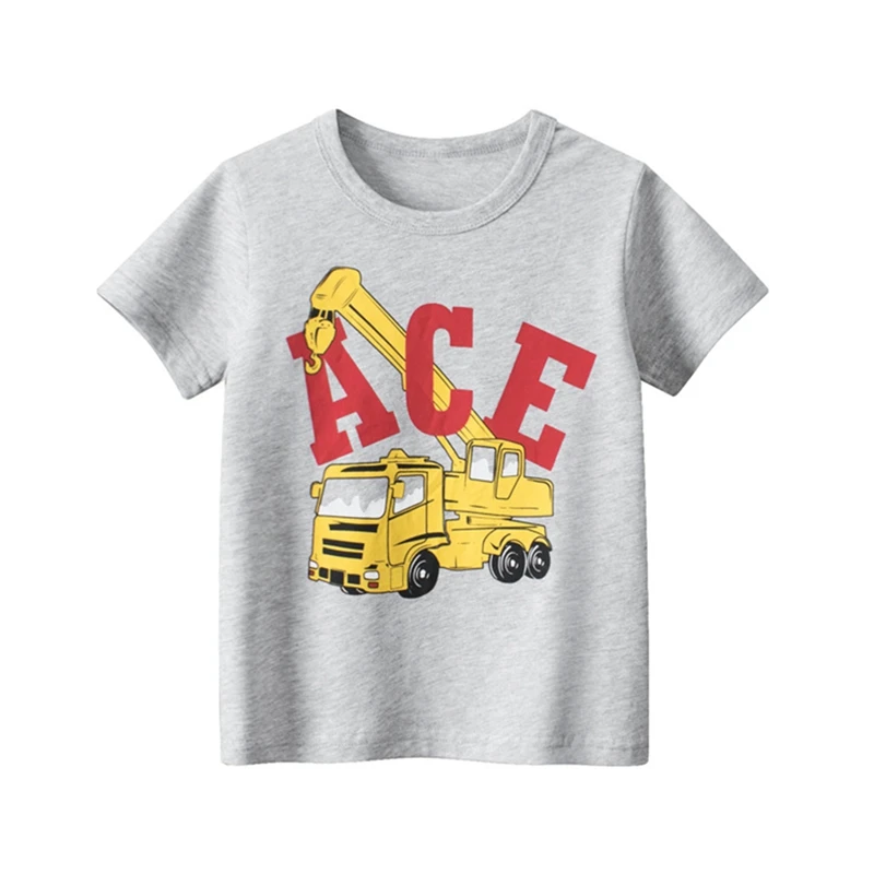 Cool and Trendy Children Boys' Cartoon Construction Vehicle T-Shirt for Summer 1-6 Years
Cool and Trendy Children Boys' Cartoon Construction Vehicle T-Shirt for Summer 1-6 Years