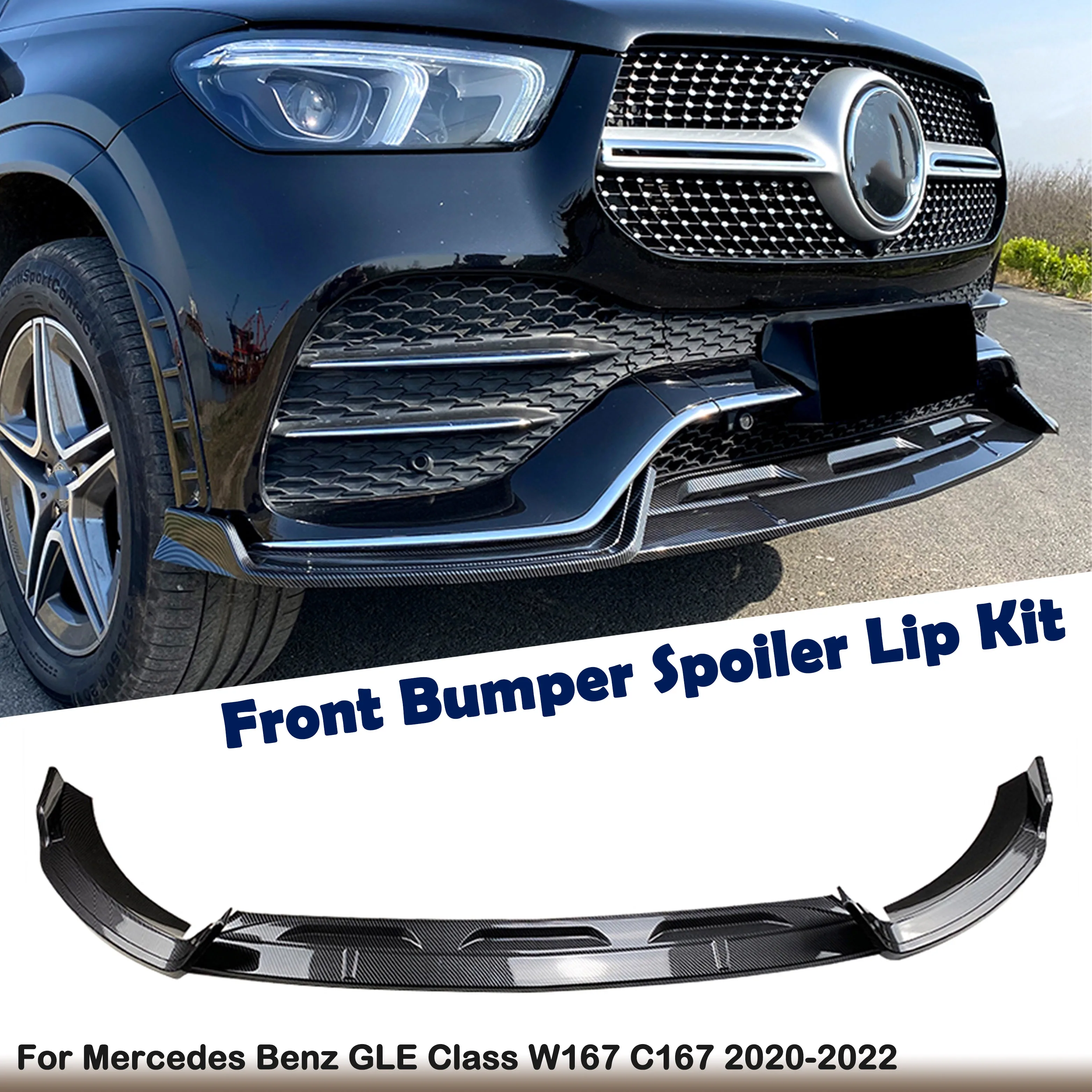 Front Bumper Spoiler Lip Lower Splitter Strip Blade For Mercedes Benz GLE Class W167 C167 GLE350 GLE450 GLE53 AMG 2020-2023
Front Bumper Spoiler Lip Lower Splitter Strip Blade For Mercedes Benz GLE Class W167 C167 GLE350 GLE450 GLE53 AMG 2020-2023