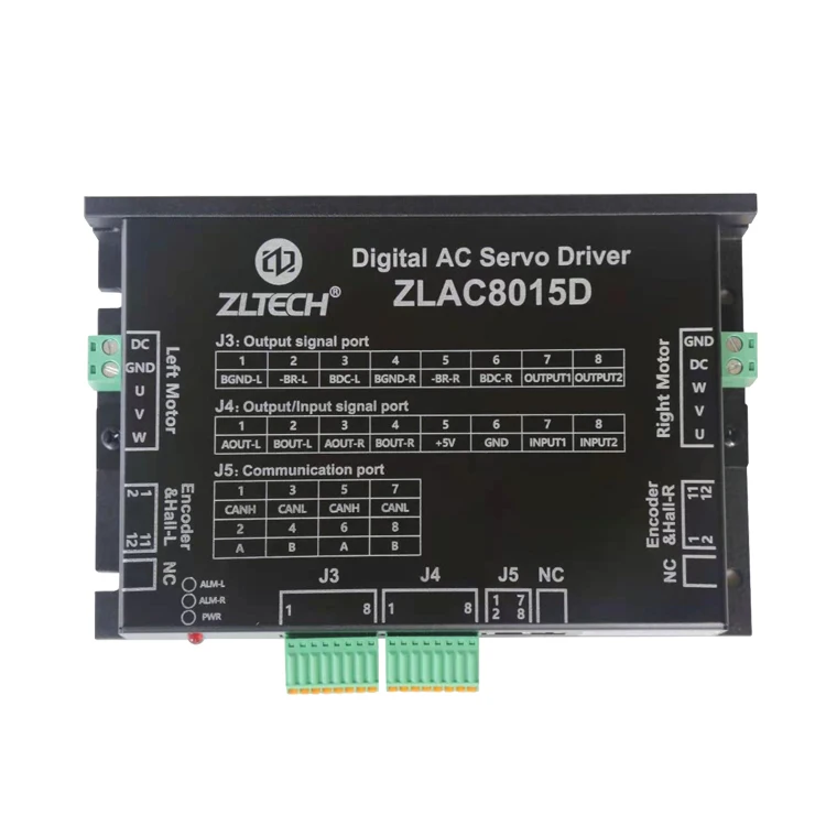 ZLTECH CE RoHS CANopen RS485 3 phase 24V 48V Dual Channel DC 30A 500W brushless AC servo motor amplifier driver for mobile robot
ZLTECH CE RoHS CANopen RS485 3 phase 24V 48V Dual Channel DC 30A 500W brushless AC servo motor amplifier driver for mobile robot
