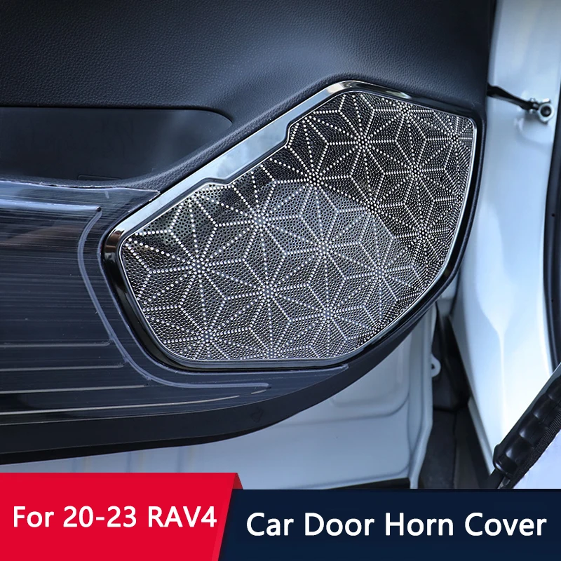 QHCP Car Door Speaker Cover Stainless Steel Side Door Loudspeaker Stereo Audio Speaker Decorative Stickers For Toyota RAV4 20-23
QHCP Car Door Speaker Cover Stainless Steel Side Door Loudspeaker Stereo Audio Speaker Decorative Stickers For Toyota RAV4 20-23