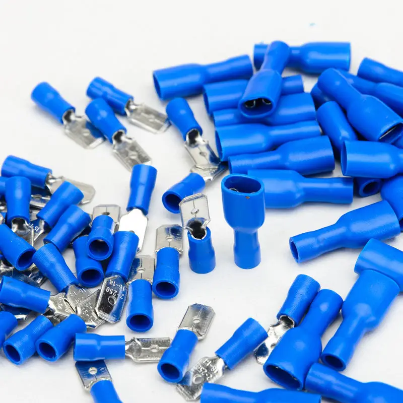 Spade 100pcs Male & Female Insulated Crimp Terminals Wire Cable Copper 15A PVC Durable Universal High Quality Sale
Spade 100pcs Male & Female Insulated Crimp Terminals Wire Cable Copper 15A PVC Durable Universal High Quality Sale