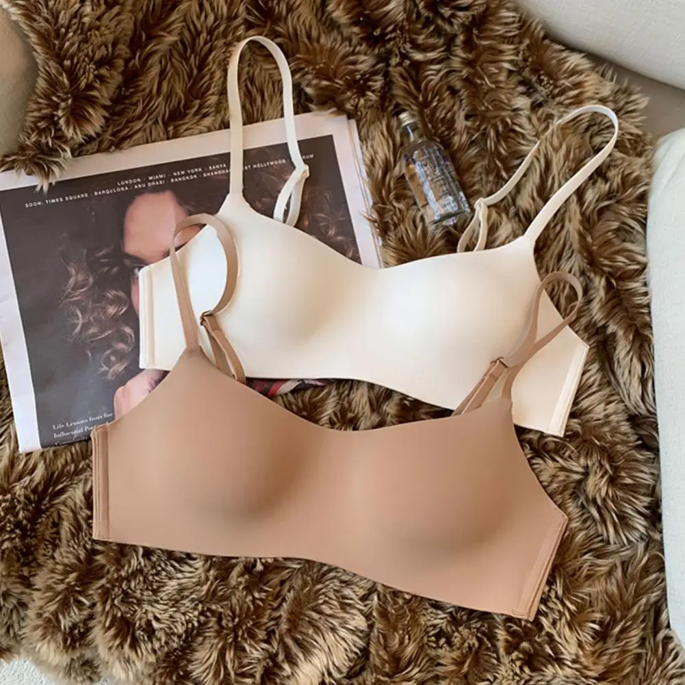Women Bra Push Up Wireless Solid Color Anti-sagging Elastic Solid Color Seamless Adjustable Straps Lady Brassiere Underwear
Women Bra Push Up Wireless Solid Color Anti-sagging Elastic Solid Color Seamless Adjustable Straps Lady Brassiere Underwear