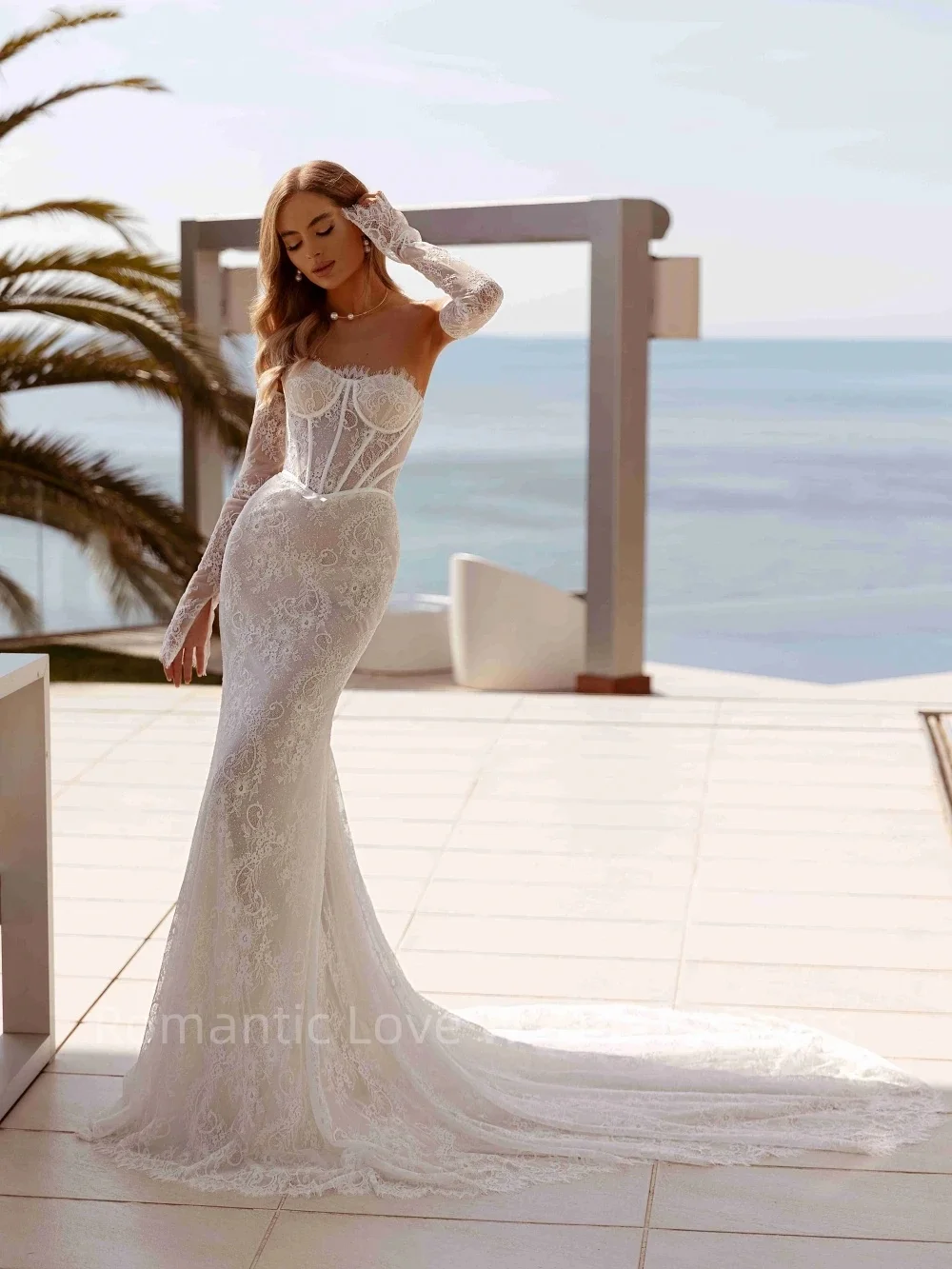 Romantic Sweetheart Neck Wedding Dress Sexy Sleeveless Backless Bridal Gown Elegant Lace Long Bride Robe Vestidos De Novia
Romantic Sweetheart Neck Wedding Dress Sexy Sleeveless Backless Bridal Gown Elegant Lace Long Bride Robe Vestidos De Novia