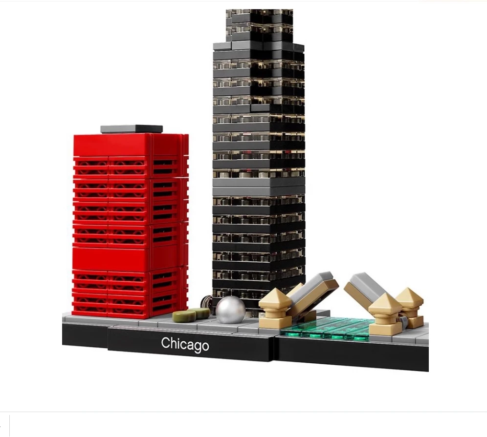 444pcs Creative Expert Chicago landmark Model Compatible 21033 Moc Building Blocks Bricks Educational Kids Children Toys 444pcs Creative Expert Chicago landmark Model Compatible 21033 Moc Building Blocks Bricks Educational Kids Children Toys