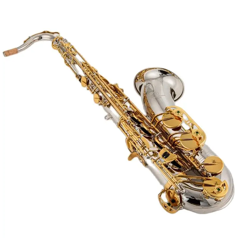 

yanagisawa Musical Instruments T-WO37 Tenor Saxophone Bb Tone Nickel Plated Tube Gold Key Sax With Case Mouthpiece Gloves