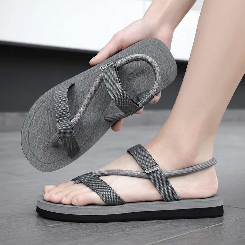 أحذية الشاطئ الصيفية للرجال ملابس خارجية صنادل رياضية كاجوال صنادل رومانية غير قابلة للانزلاق أحذية الشاطئ على شاطئ البحر أحذية الشاطئ الصيفية للرجال ملابس خارجية صنادل رياضية كاجوال صنادل رومانية غير قابلة للانزلاق أحذية الشاطئ على شاطئ البحر