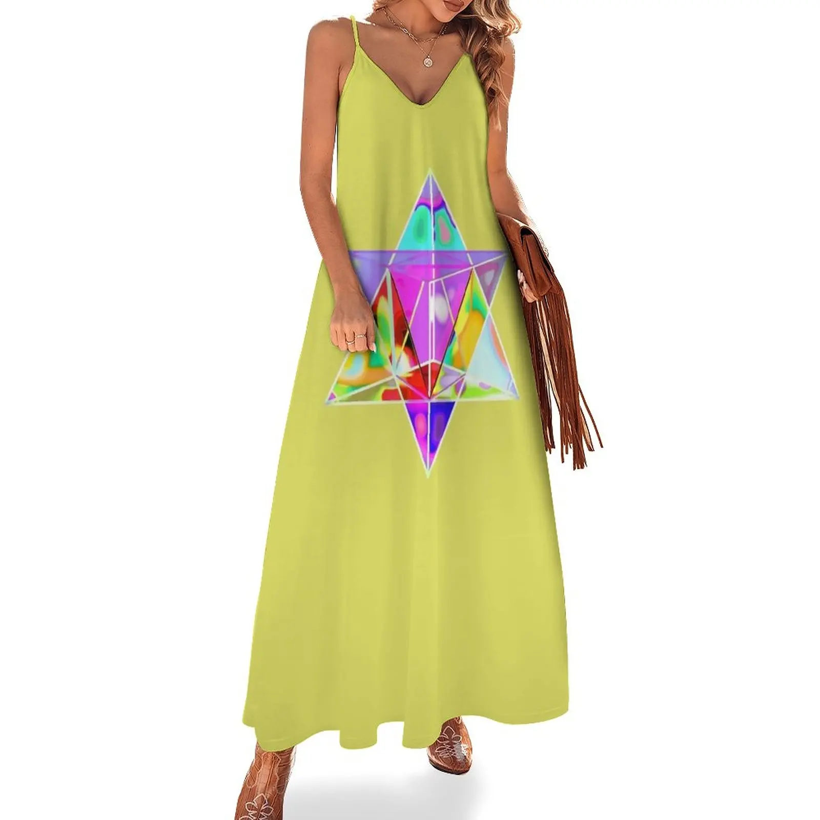 Merkaba Chariot of Light Holographic Rainbow - Star Tetrahedron VI Sleeveless Dress Dress women Woman dresses
Merkaba Chariot of Light Holographic Rainbow - Star Tetrahedron VI Sleeveless Dress Dress women Woman dresses