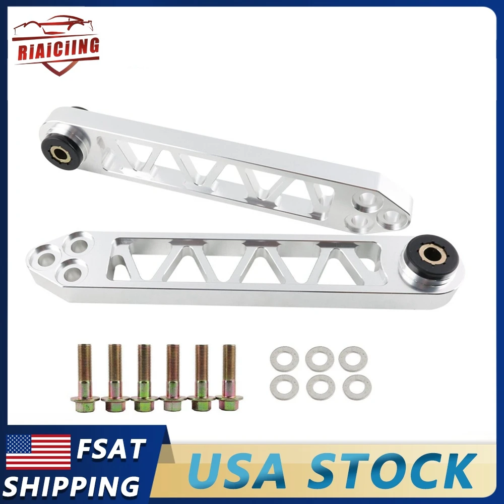 

Silver Billet Rear Lower Control Arms Fit for Honda Civic ES DX EP3 EM 2001-2005 Lightweight design Modification Parts