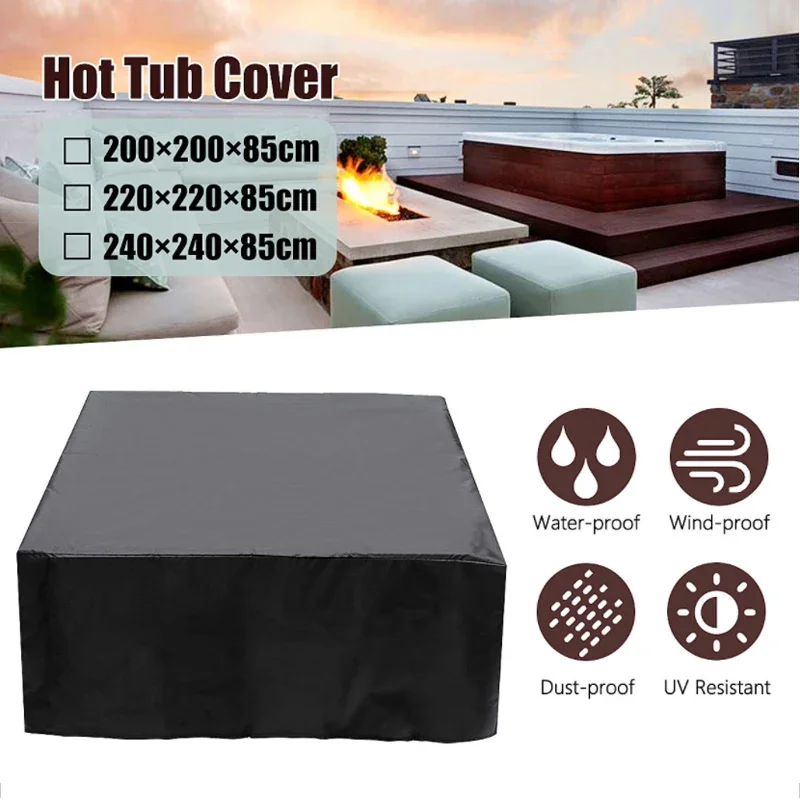 

Protector Tub Covers Waterproof Anti-fall Dust Hot Garden Spa Courtyard Outdoor Cover Leaves Pool Anti-uv Bathtub Swimming