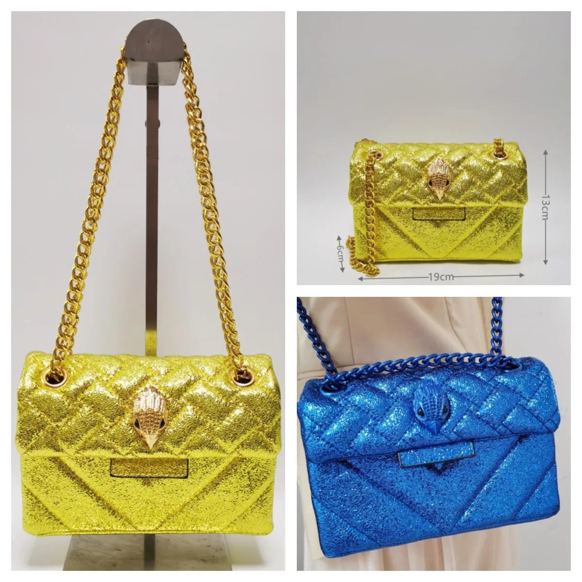 2024 new KURT GEIGER eagle head shiny material design fashion and generous multi-functional shoulder crossbody chain bag
2024 new KURT GEIGER eagle head shiny material design fashion and generous multi-functional shoulder crossbody chain bag