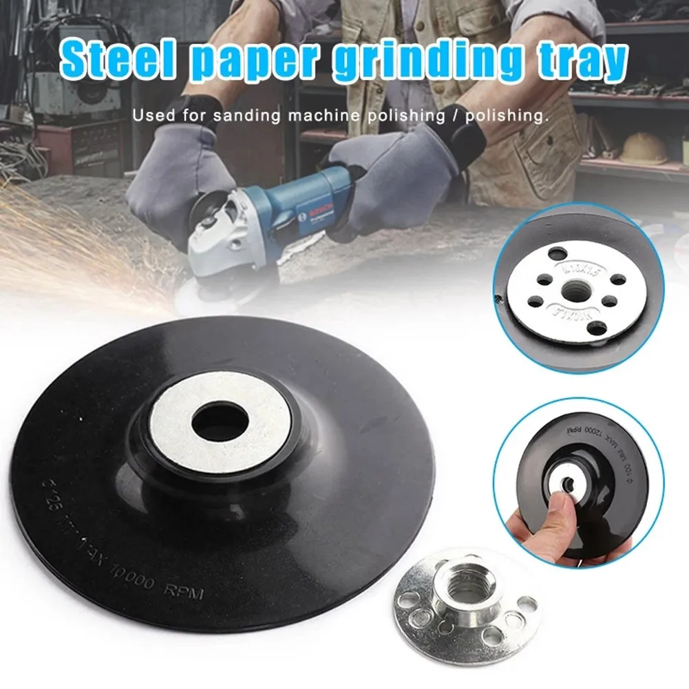 5ich Backing Pad Disc 125mm Backing Pad Tool Resin-Fibre Discs With Lock Nut/M14 Thread For Angle Grinder Sander Polish Tools
5ich Backing Pad Disc 125mm Backing Pad Tool Resin-Fibre Discs With Lock Nut/M14 Thread For Angle Grinder Sander Polish Tools