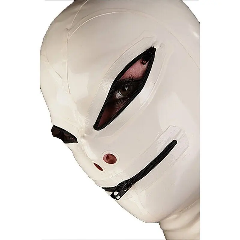 costume party White Latex Hood Rubber Mask Pseudo Face with Eyes&Mouth Zipper for Fetish Partycosplay
costume party White Latex Hood Rubber Mask Pseudo Face with Eyes&Mouth Zipper for Fetish Partycosplay
