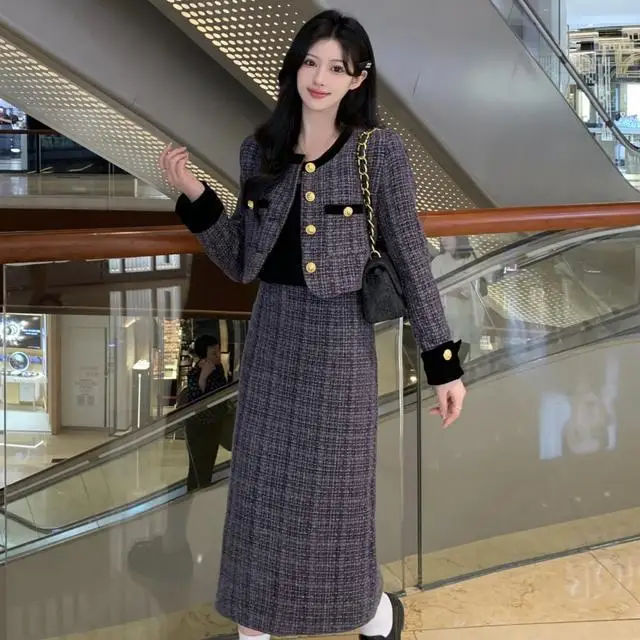 UNXX Autumn New High-End Slim Sweet Age-Reducing Patchwork Jacket & Pleated Skirt Two-Piece Set for Women Female Office Lady
UNXX Autumn New High-End Slim Sweet Age-Reducing Patchwork Jacket & Pleated Skirt Two-Piece Set for Women Female Office Lady