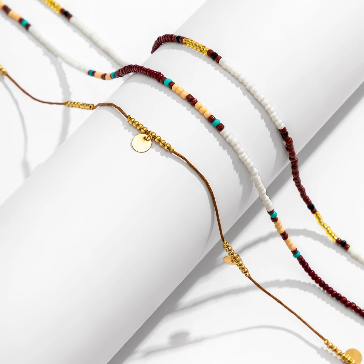 Salkeys-Bijoux de corps bohème colorés, perles de taille perlées, multicouches, ventre, charme, sexy, été 4