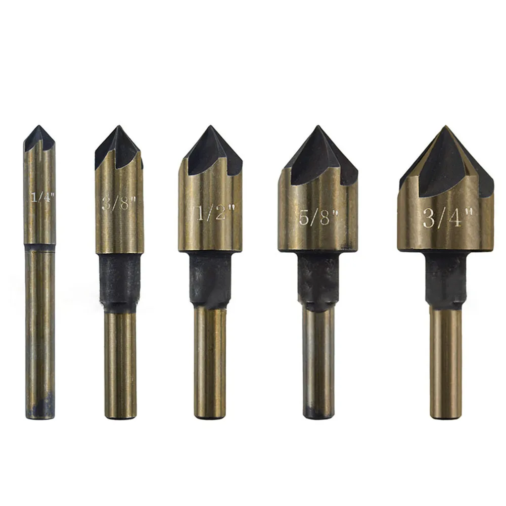 Countersink Drill Bit 5Flute Chamfering Cutter Drill Wood Metal Hole Roung Shank Electric Drilling Tool
Countersink Drill Bit 5Flute Chamfering Cutter Drill Wood Metal Hole Roung Shank Electric Drilling Tool