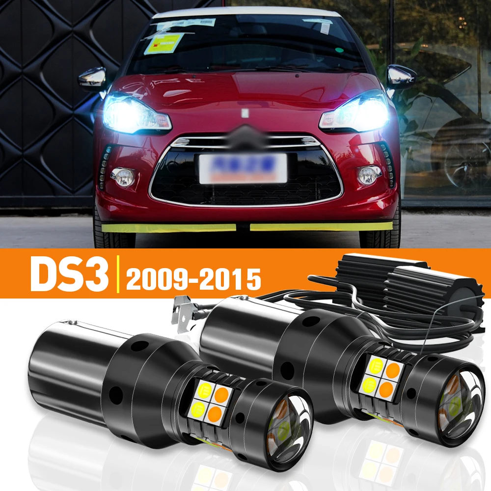 2x LED Dual Mode Turn Signal+Daytime Running Light DRL For Citroen DS3 2009-2015 2010 2011 2012 2013 2014 Accessories Canbus
2x LED Dual Mode Turn Signal+Daytime Running Light DRL For Citroen DS3 2009-2015 2010 2011 2012 2013 2014 Accessories Canbus