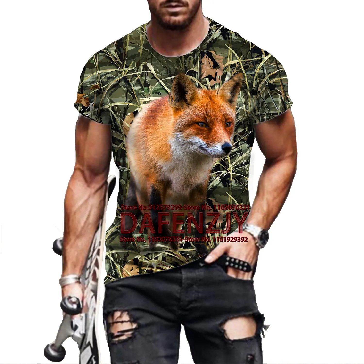 2023 Camouflage Hunting Animals 3d Printed Fox T Shirt Fashion Leisure Men's Tshirt Unisex Street Pullover Short Sleeve Tee
2023 Camouflage Hunting Animals 3d Printed Fox T Shirt Fashion Leisure Men's Tshirt Unisex Street Pullover Short Sleeve Tee