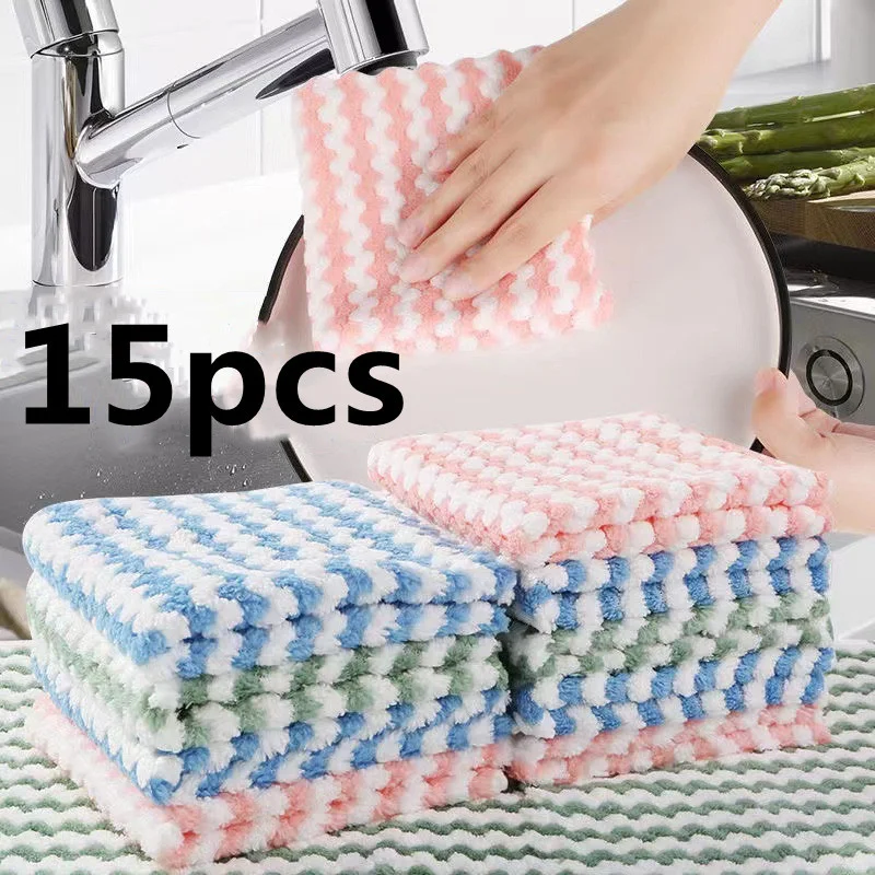 thicken Kitchen Cleaning Rag Coral Fleece Dish Washing Cloth Super Absorbent Scouring Pad Dry And Wet Kitchen Cleaning Towels
thicken Kitchen Cleaning Rag Coral Fleece Dish Washing Cloth Super Absorbent Scouring Pad Dry And Wet Kitchen Cleaning Towels