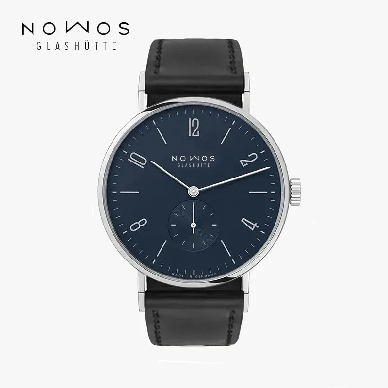

N0M0S Germany Tangente Series Automatic Mechanical Movement Men's Watch Simple Blue Hand Sapphire Glass Leather Steel Watch 26
