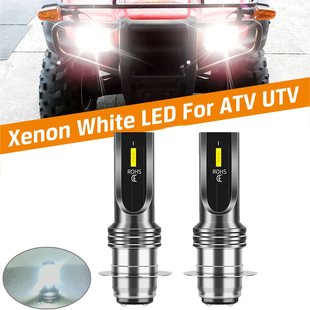 2pcs P15D H6M LED Headlight Bulbs 6000K For ATV/Motorcycles UTV ATV Headlight Bulbs High/Low Beam Lamp
2pcs P15D H6M LED Headlight Bulbs 6000K For ATV/Motorcycles UTV ATV Headlight Bulbs High/Low Beam Lamp
