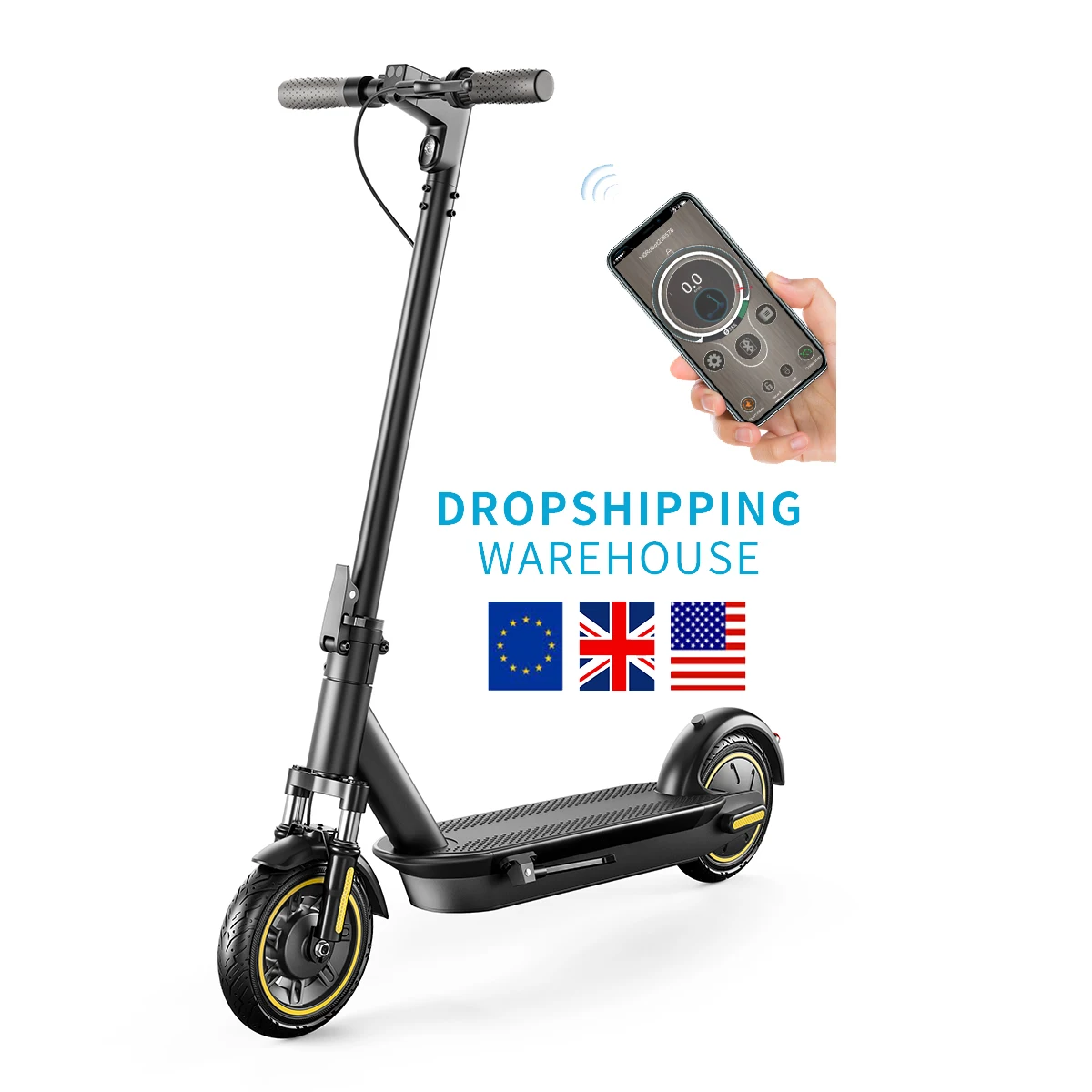 

HT-T4 MAX (WITH SUSPENSION) 10 inch 350w 36V, 15Ah 35km/h range 40-50km electric scooter New private design