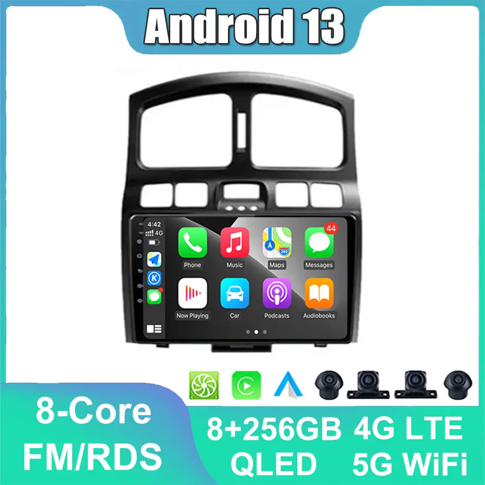 Android 13 For Hyundai Santa Fe SM 2000 - 2012 For JAC S1 (Rein) 1 2007 - 2013 Car Radio Navigation Multimedia Video Stereo
Android 13 For Hyundai Santa Fe SM 2000 - 2012 For JAC S1 (Rein) 1 2007 - 2013 Car Radio Navigation Multimedia Video Stereo