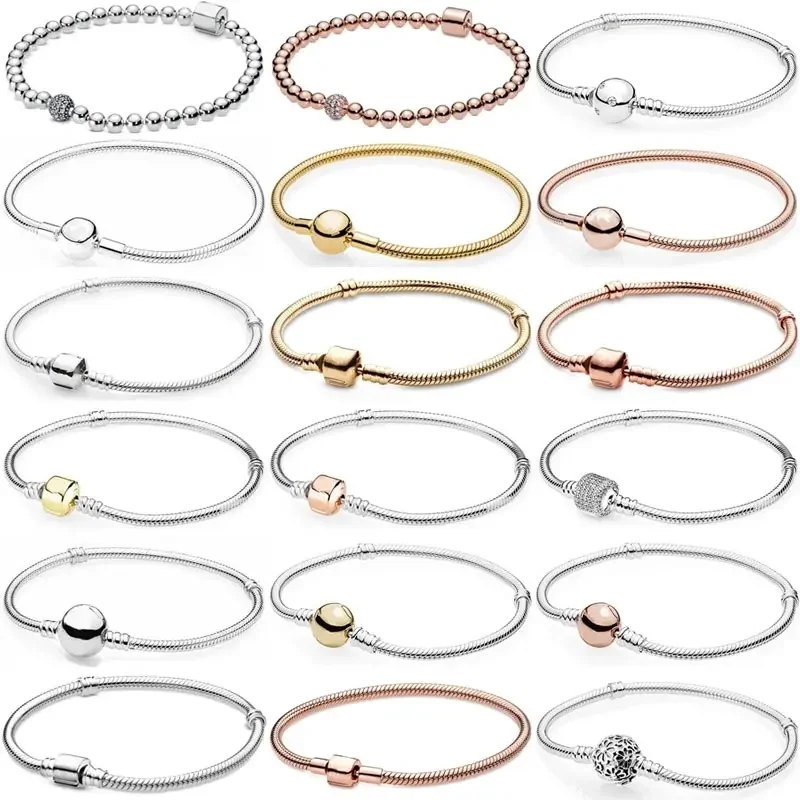 Pave Crystal Ball & Barrel Clasp Snake Chain Bracelet Fit Fashion Bangle 925 Sterling Silver Charm DIY Jewelry
Pave Crystal Ball & Barrel Clasp Snake Chain Bracelet Fit Fashion Bangle 925 Sterling Silver Charm DIY Jewelry