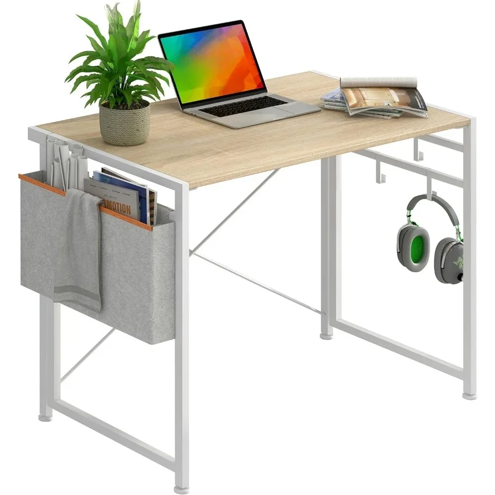 33.5" Folding Desk with Storage Bag, Computer PC Desk Home Office Desk Study Writing Table for Small Space Offices,Easy Assembly
33.5" Folding Desk with Storage Bag, Computer PC Desk Home Office Desk Study Writing Table for Small Space Offices,Easy Assembly