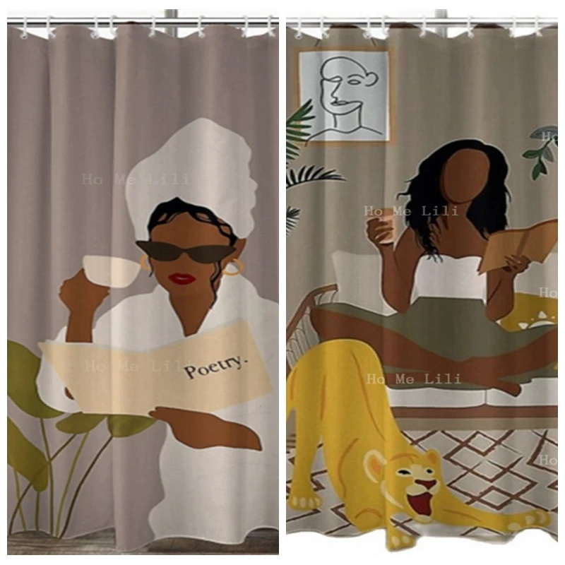 Exquisite Black Girl Leisurely Life Urban Beauty Shower Curtain Classy Design Decorarion For Bathroom Dorm Apartment
Exquisite Black Girl Leisurely Life Urban Beauty Shower Curtain Classy Design Decorarion For Bathroom Dorm Apartment