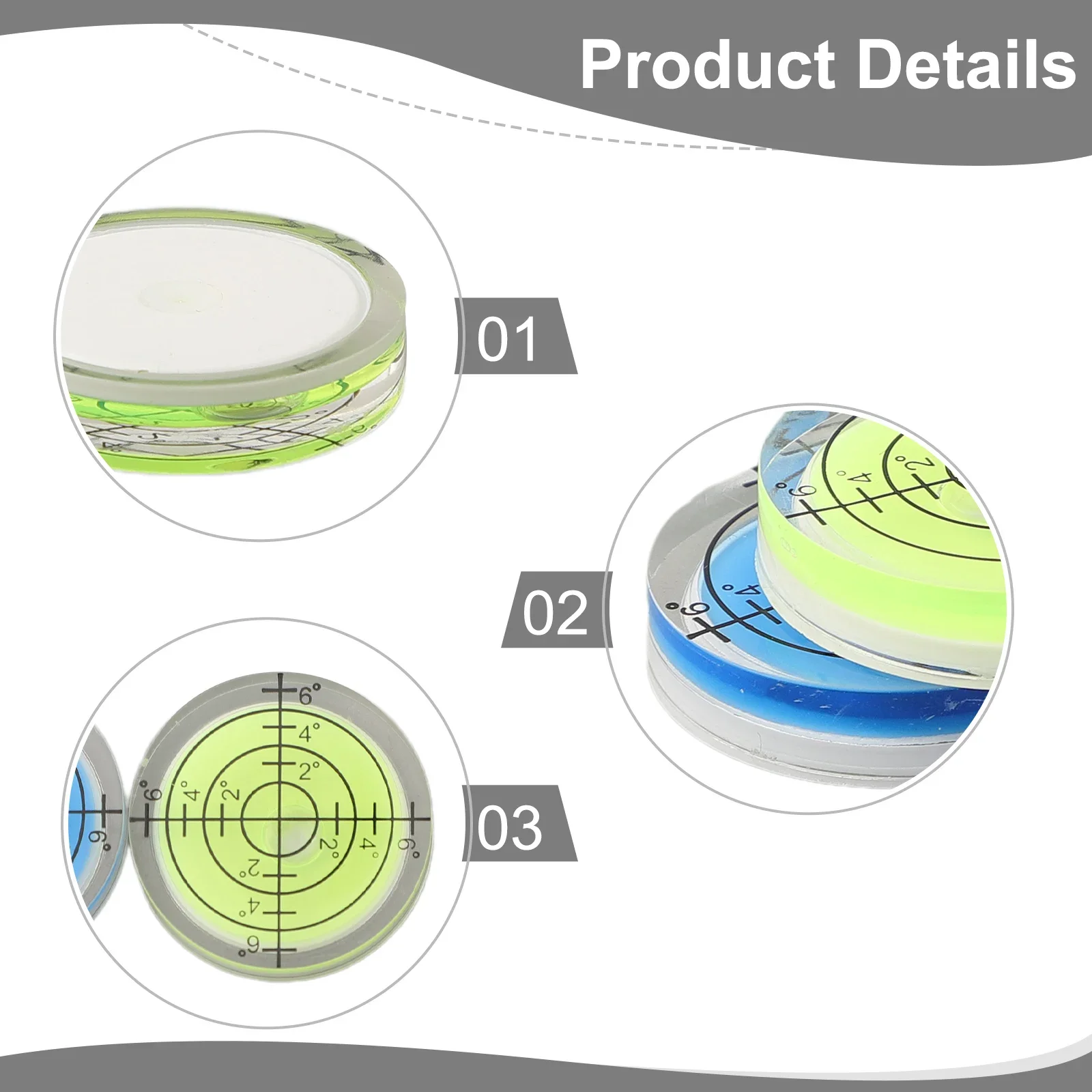 2Pcs 32mm Bubble Level For Spirit Bubble Degree Mark Level Round Circular Measuring Meter Instrument Accessories
2Pcs 32mm Bubble Level For Spirit Bubble Degree Mark Level Round Circular Measuring Meter Instrument Accessories