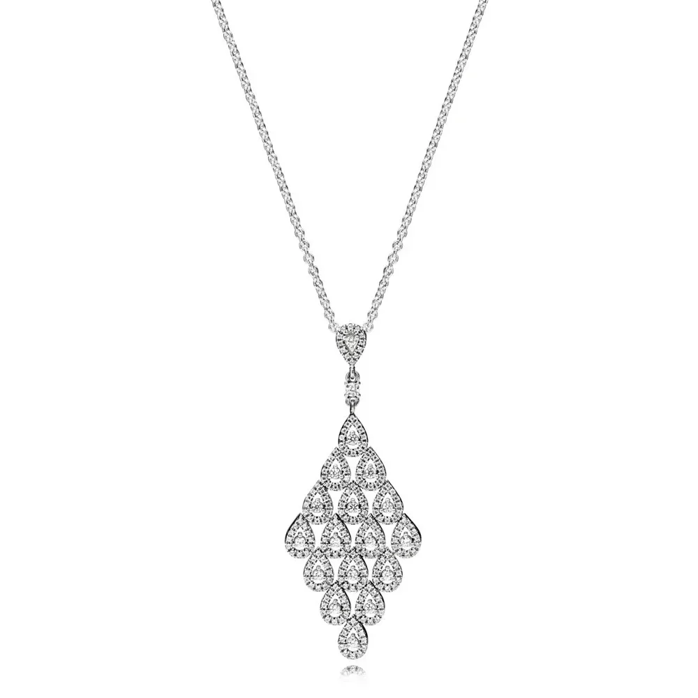 NEW Cascading Glamour Necklace Has Logo 100% 925 Sterling Silver Pendant Chain Foundation Manufacturer Wholesale Free Mail
NEW Cascading Glamour Necklace Has Logo 100% 925 Sterling Silver Pendant Chain Foundation Manufacturer Wholesale Free Mail
