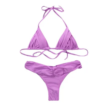 Sexy Micro Bikini 2024 Vrouwen Halter Braziliaanse Bikini Set Dames