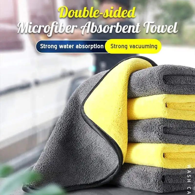 Double-sided Microfiber Absorbent Towel Car Towel Auto Washing Detailing Towel Clean Cloth Microfiber Coral Fleece Thickened
Double-sided Microfiber Absorbent Towel Car Towel Auto Washing Detailing Towel Clean Cloth Microfiber Coral Fleece Thickened