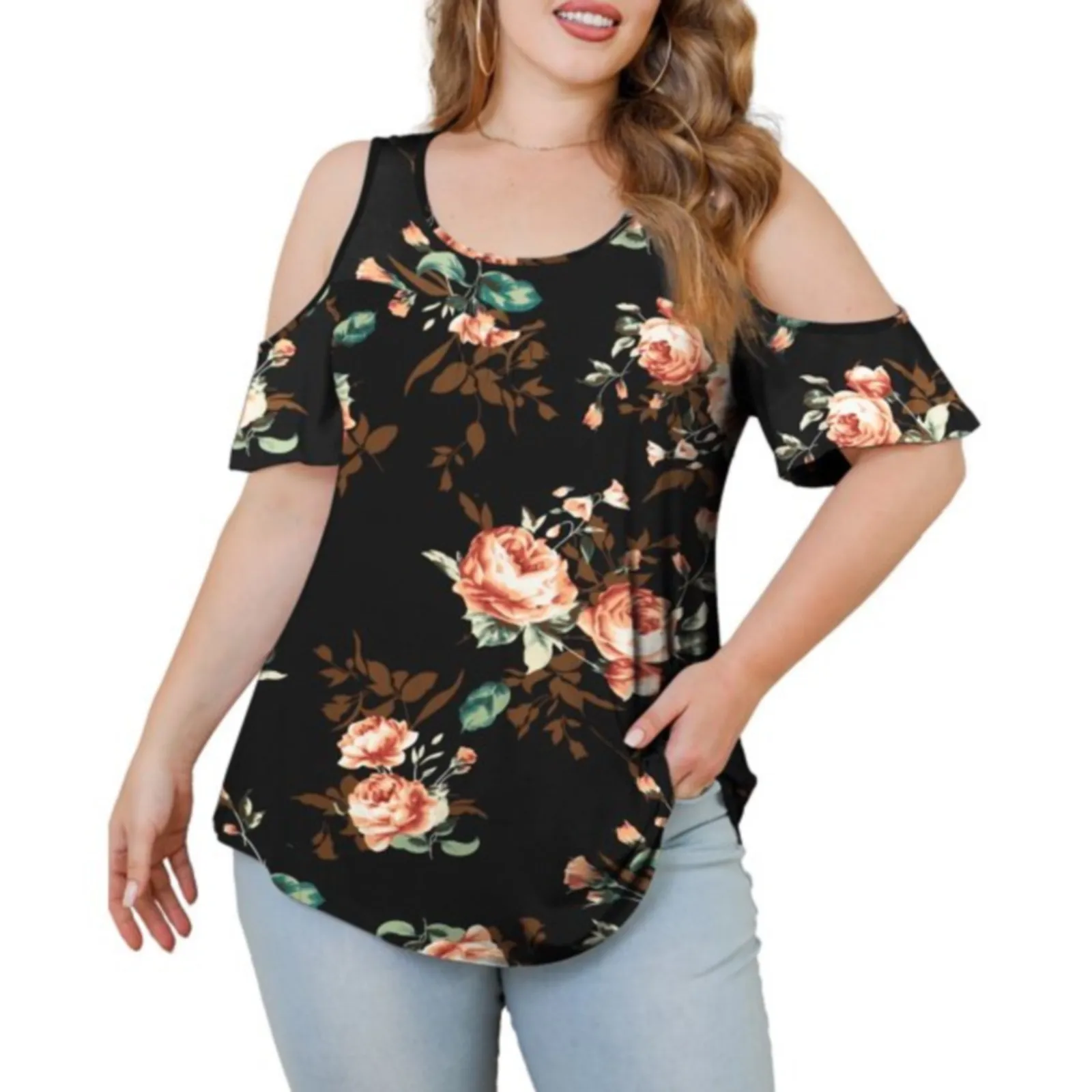 Sexy Off Shoulder Vintage Blouse Women Bandeau Short Sleeve O Neck Floral Print Shirt Plus Size Loose Basic Tunic Tops Blusa 5xl
Sexy Off Shoulder Vintage Blouse Women Bandeau Short Sleeve O Neck Floral Print Shirt Plus Size Loose Basic Tunic Tops Blusa 5xl