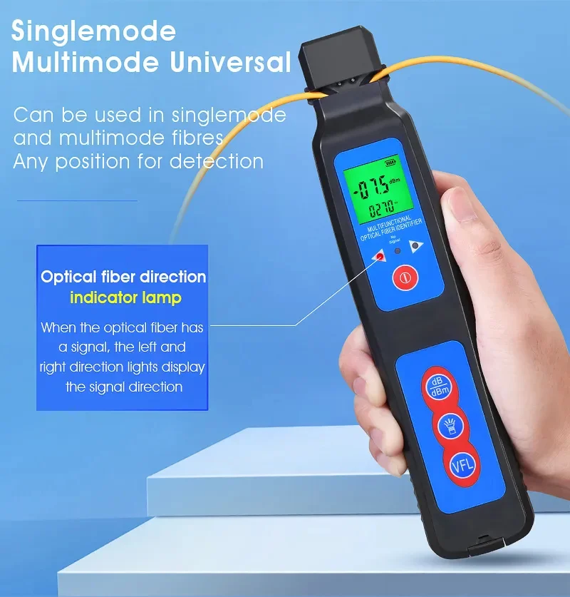 High quality Fiber Optic Identifier Live Fiber Optical Identifier AUA-40A with Built in 10mw Visual Fault Locator
High quality Fiber Optic Identifier Live Fiber Optical Identifier AUA-40A with Built in 10mw Visual Fault Locator