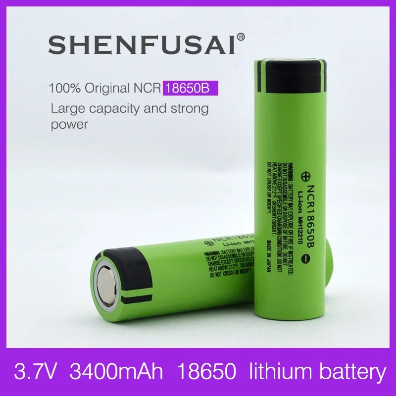 

lithium ion rechargeable battery ncr 18650 34B,3.7V,3400mah, suitable for POS machine, tachograph, razor, battery pack assembly