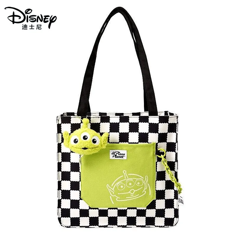 Disney Genuine Toy Story Alien Plush Checkerboard Shoulder Bag Toy Large Capacity Shopping Bag Handbag Tote Bag Girls Gift
Disney Genuine Toy Story Alien Plush Checkerboard Shoulder Bag Toy Large Capacity Shopping Bag Handbag Tote Bag Girls Gift