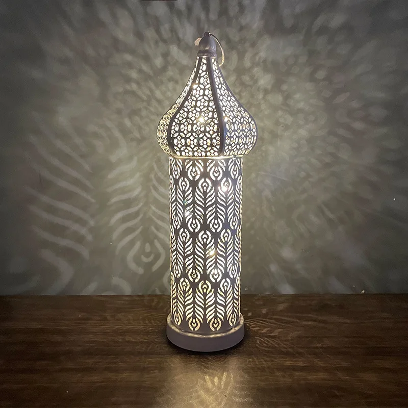 Hollow Lantern Metal LED Lamp Palace Lights Ramadan Decorations Muslim Festival Islam Party Decorations Table Lamp
Hollow Lantern Metal LED Lamp Palace Lights Ramadan Decorations Muslim Festival Islam Party Decorations Table Lamp