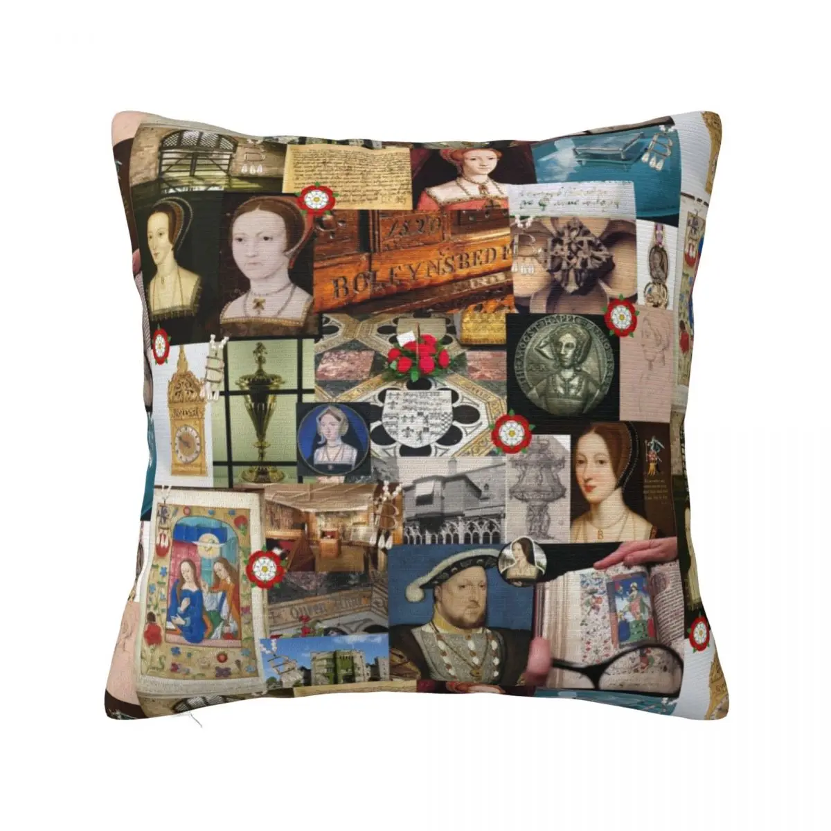 

Anne Boleyn Collage Throw Pillow Decorative Pillow Covers For Sofa luxury sofa pillows Cushion Cover Set Couch Cushions